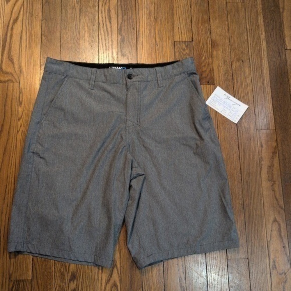 Tony Hawk Mens 34 Gray Performance‎ Hybrid Shorts Stretch Quick Dry Wicking